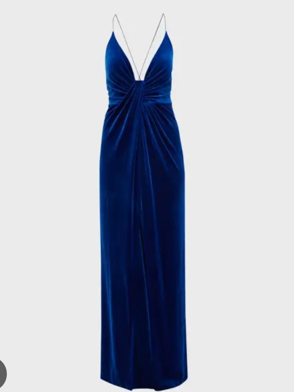 Aidan Mattox Deep Purple Velvet Evening Gown Party Formal Prom Dress 6